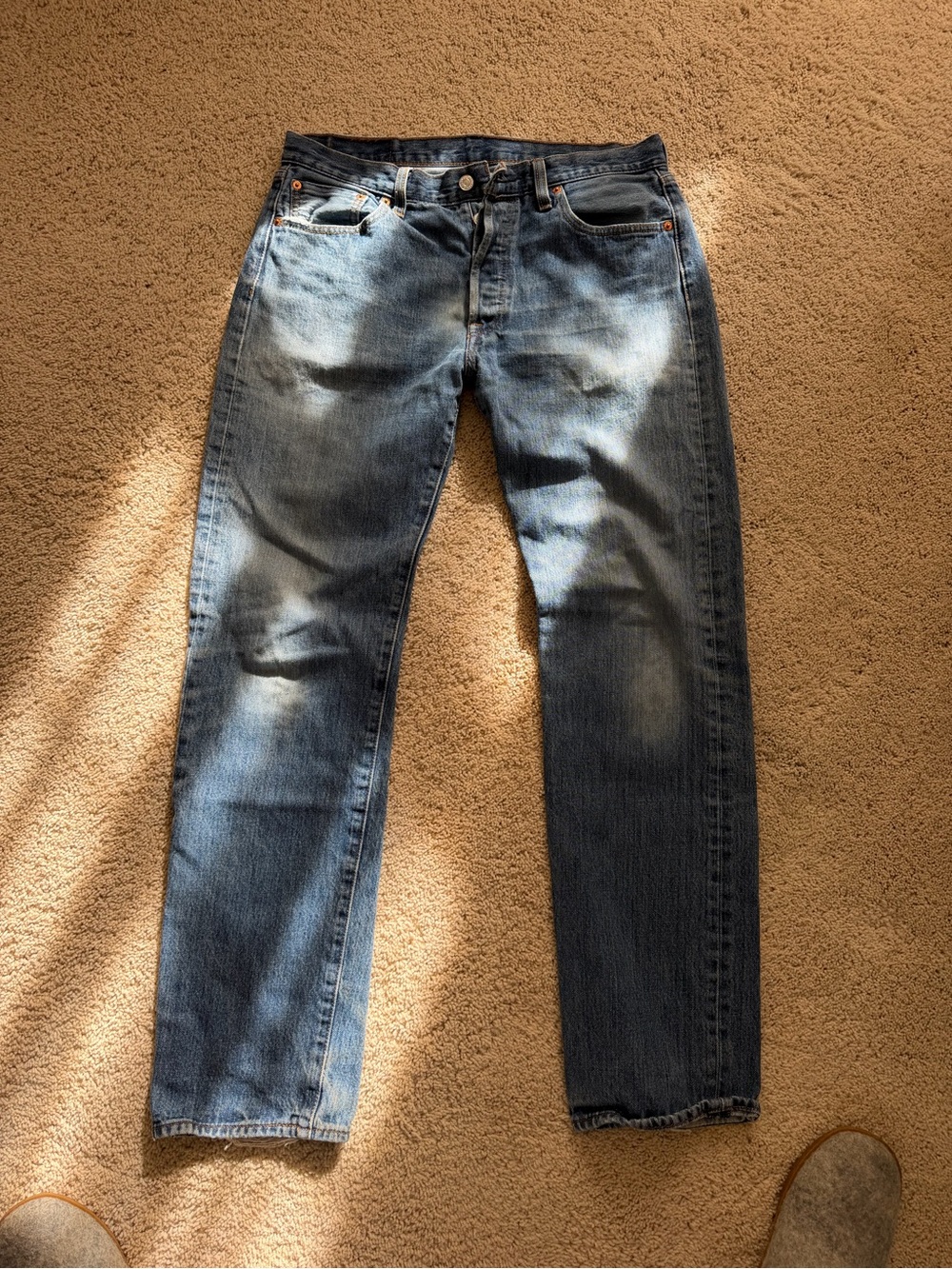 Levi's Straight Fit Blue Denim Jeans